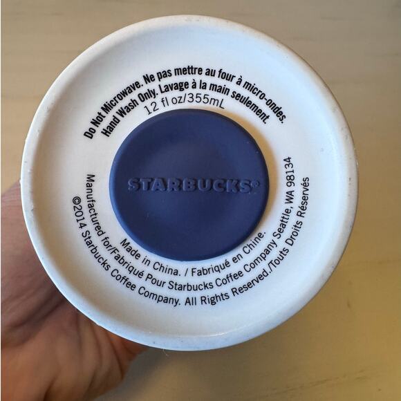 University of Washington Huskies Starbucks Ceramic Travel Cup with Lid - Picture 5 of 6